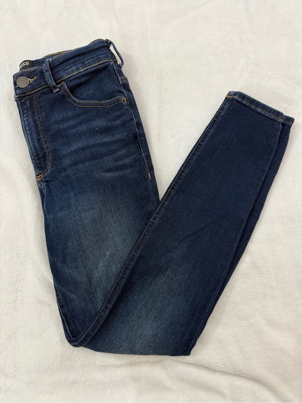 Express Dark Indigo Skinny Jeans - Navy Women’s 0